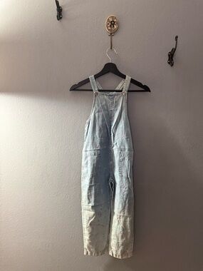 Nordstrom x Cristina Martinez Kids Light Blue paint splat look Overalls
